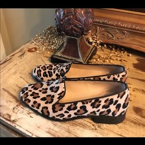 LK Bennett calf hair flats